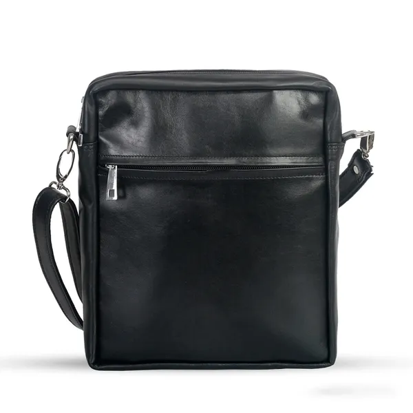 Messenger Bag For Men with Waterproof Genuine Leather – Color: Brown – View 3