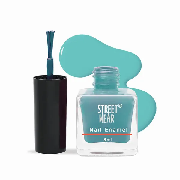 Street Wear Long Lasting Nail Enamel Aquatic Blue Nail Polish – View 1