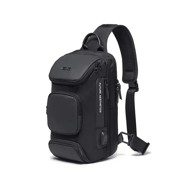 BANGE BG-7086 Stylish Casual Single Shoulder Cross body Bag – Color: Black – View 1