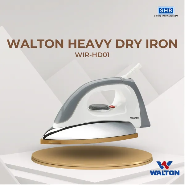 Walton WIR-HD01 Modern Super Heavy Duty Clothes Dry Iron – Color: Gray – View 4