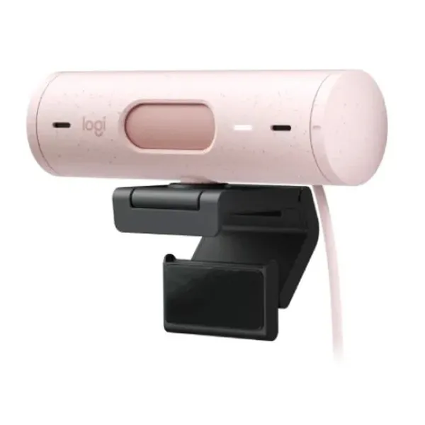 Logitech BRIO 500 Full HD 1080p 4MP Auto-framing Webcam – Color: Pink – View 2