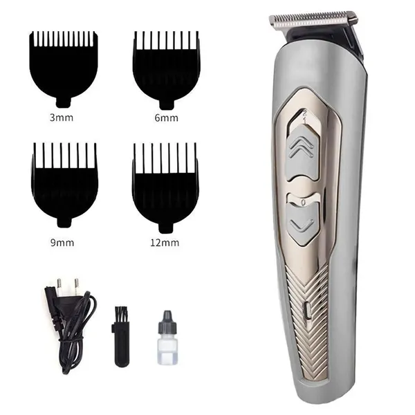 Kemei KM-756 Rechargeable Trimmer and Clipper For Men – Color: Gray – View 5
