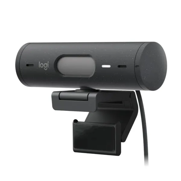 Logitech BRIO 500 Full HD 1080p 4MP Auto-framing Webcam – Color: Black – View 3