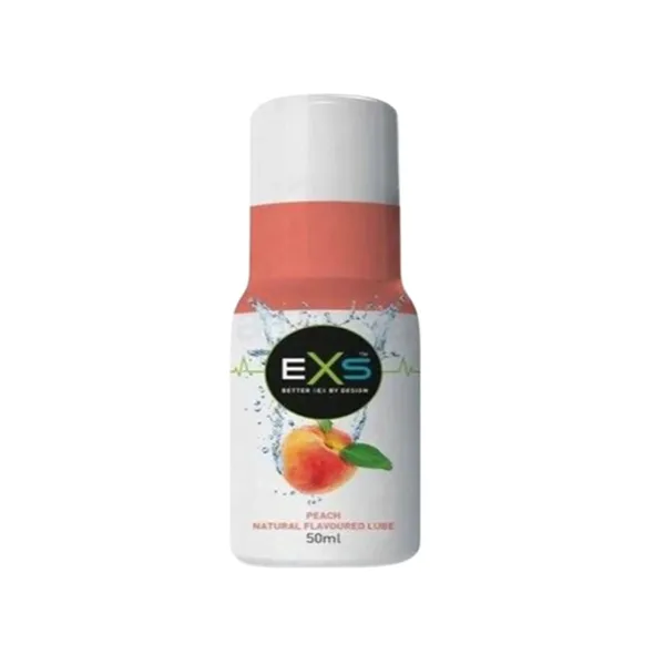 EXS Lube Peach Natural Flavoured Water-Based Lubricant 50ml for Couples & Sex Toys – View 1