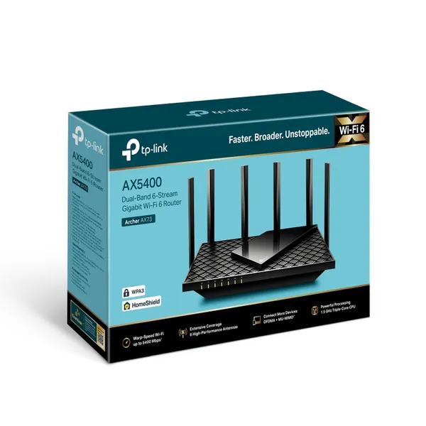 TP-Link Archer AX73 AX5400 Dual-Band Gigabit Wi-Fi Router – View 4