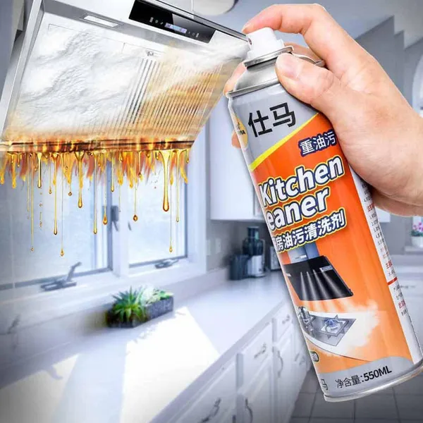 Top Seal Kitchen Cleaner Oil And Dust Remover On Kitchen Surfaces Foam Spray – View 3