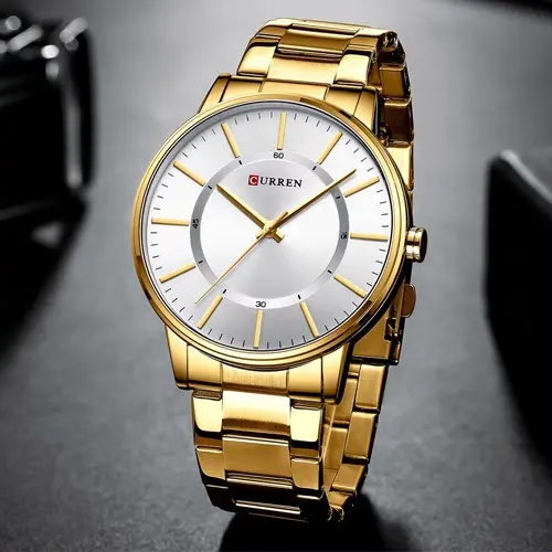 Curren 8385 High Quality Stainless Steel Quartz Analog Fashion Men's Watch – View 3