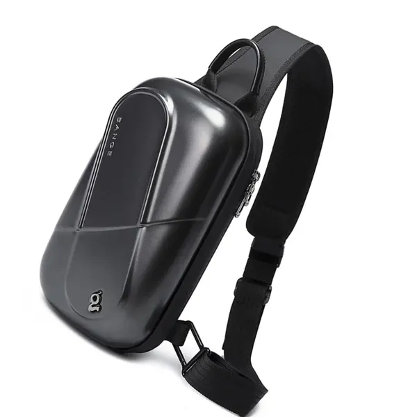 BANGE BG7353 Sling Ergonomic Cross body Bag Unisex – Color: Black – View 2
