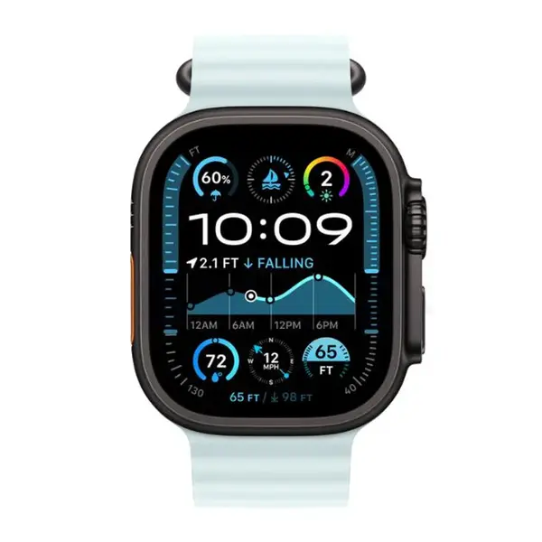 Apple Watch Ultra 2 with Ocean Band GPS + Cellular (2024) – Color: Multi-color – View 2