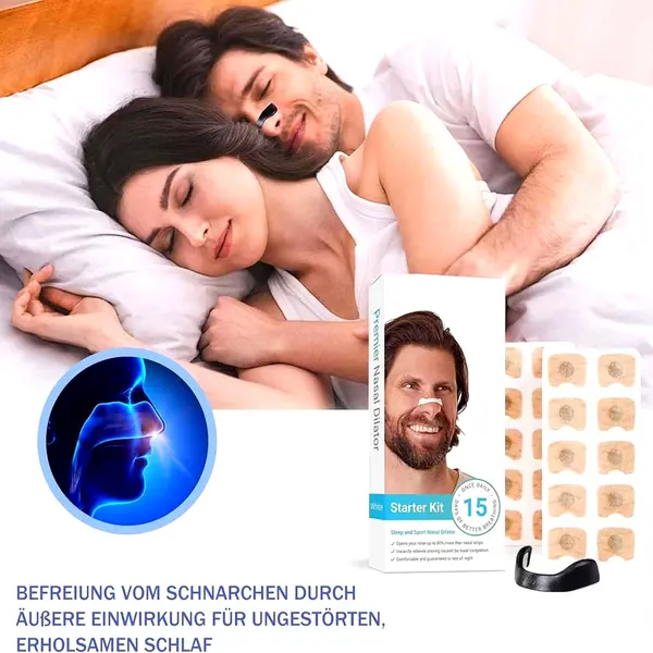 Magnetic Nasal Strips for Breathing Anti Nose Snoring Clip 15 Count (Pack of 1) – View 3