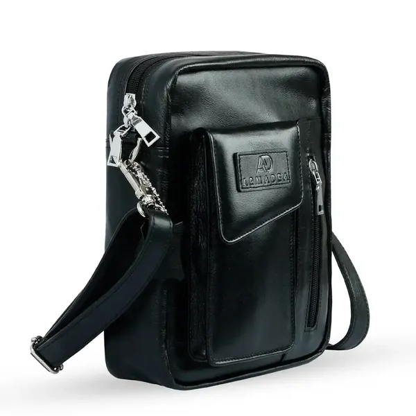 Genuine Leather Elegant Exclusive Mobile Pocket with Messenger Bag – View 2