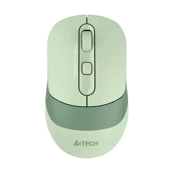 A4TECH FSTYLER FB10CS Silent Multimode Rechargeable Wireless Mouse – Color: Green – View 1