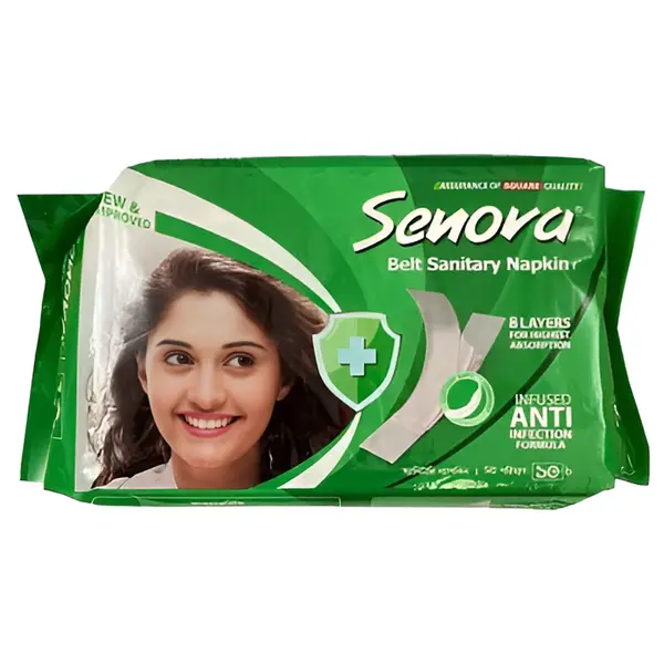 Senora Ultra-Long Belt System Reliable Sanitary Pad – Pack Of: 10 pcs – View 1