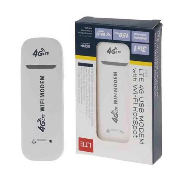 4G LTE WiFi Modem-Support All Bangladesh SIM Cards-White Color – View 3