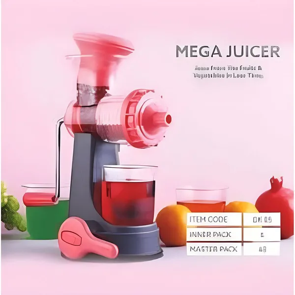 Hand Press Manual Citrus Juicer Compact ABS Plastic Multicolor Eco-Friendly – View 4