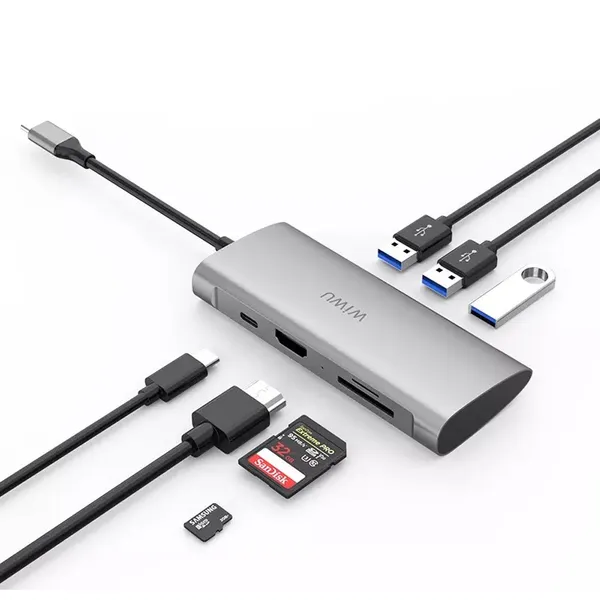 WIWU ALPHA 731HP USB HUB – View 3