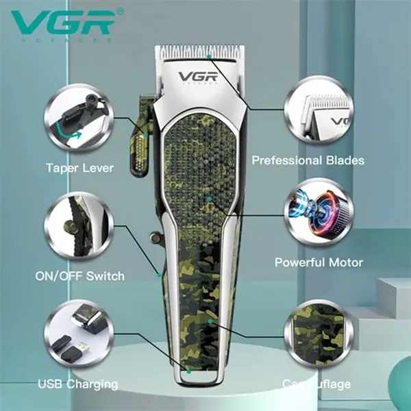 VGR V-299 Rechargeable Hair Clipper Trimmer For Men – View 5