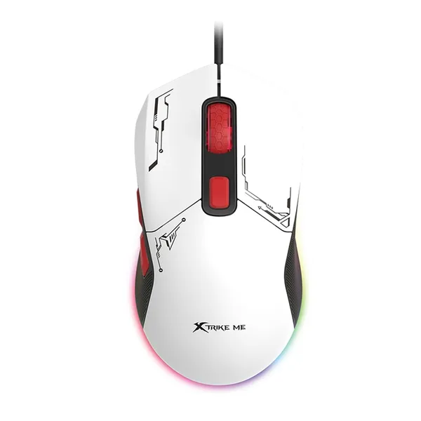 Xtrike Me GM-316 Wired RGB Optical Gaming Mouse – Color: White – View 2