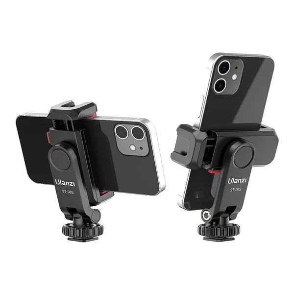Ulanzi ST-06S Multi-Function Cold Shoe Smartphone Holder – View 4