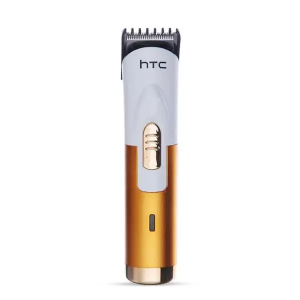 HTC AT-518B Rechargeable Hair Trimmer For Man-Gold & White – View 2