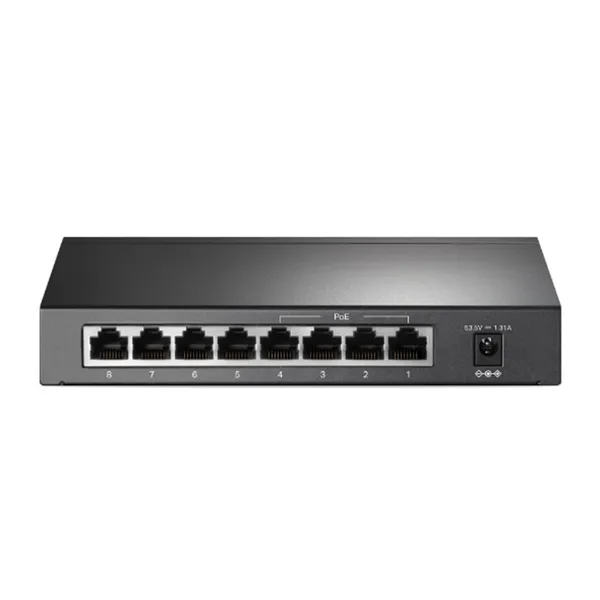 TP-Link TL-SF1008P 8 Port 10/100Mbps Network Switch with 4-Port PoE – View 1