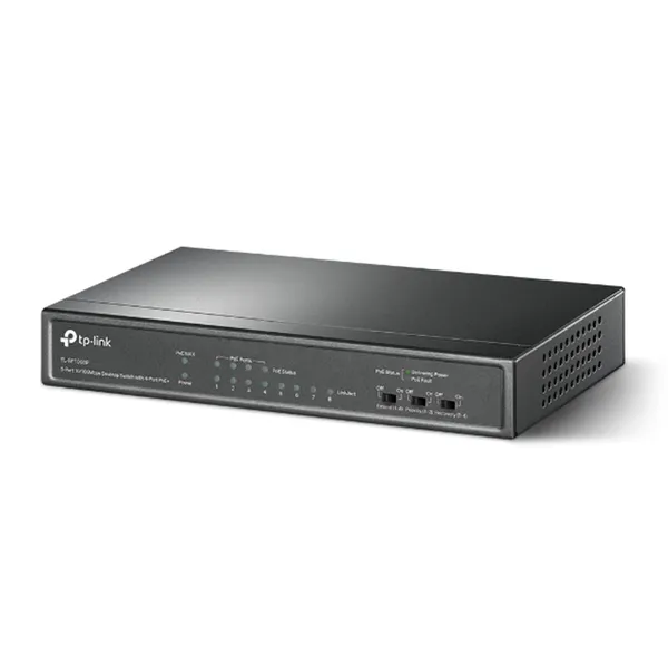 TP-Link TL-SF1008P 8 Port 10/100Mbps Network Switch with 4-Port PoE – View 2