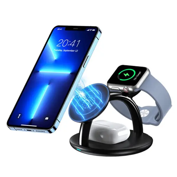 Choetech T587-F 3-in-1 Magnetic Wireless Charger – View 2