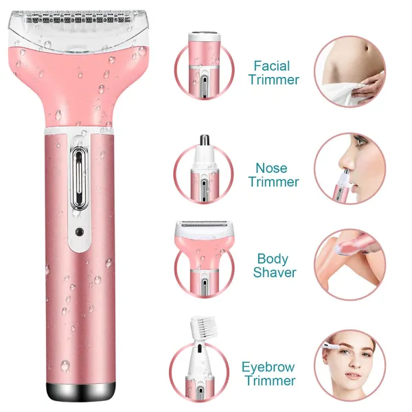 Kemei KM-6637 Multi Functional 4 In 1 Trimmer For Women – View 4