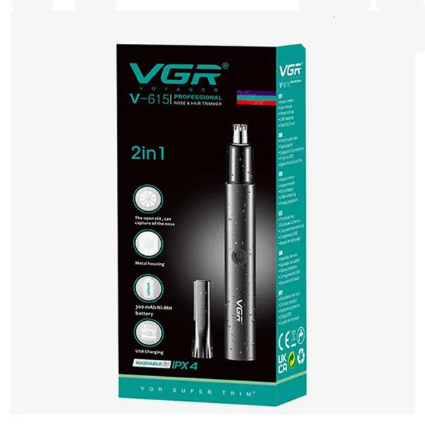 VGR V-615 Professional 2-in-1 Nose and Hair Trimmer for Men and Women – View 5