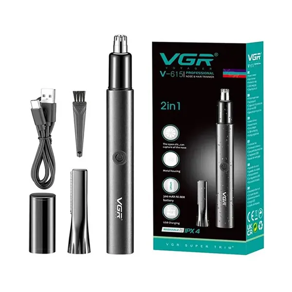 VGR V-615 Professional 2-in-1 Nose and Hair Trimmer for Men and Women – View 4