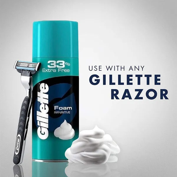 Gillette Classic Sensitive Skin For Shaving Foam – Quantity: 418 g – View 4