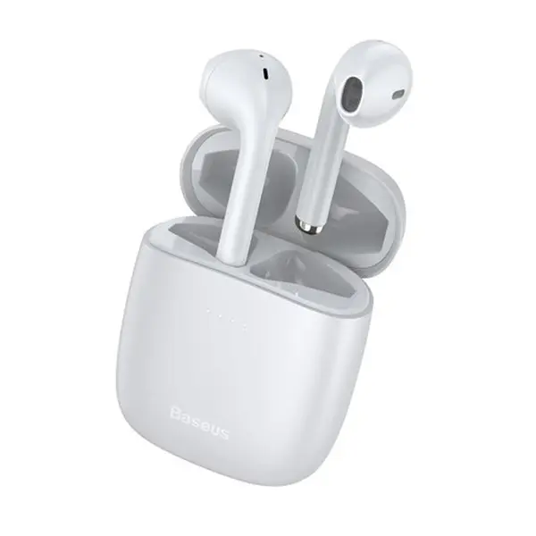 Baseus Encok W04 True Wireless Stereo Earbuds – Color: White – View 1