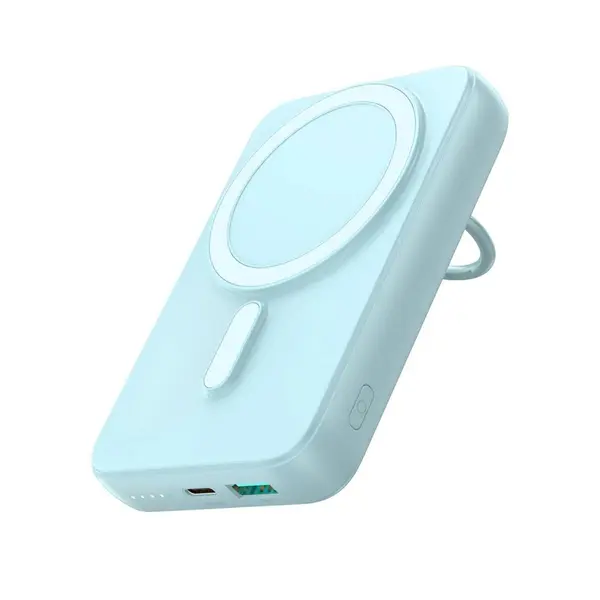 JOYROOM JR-W050 Magnetic Wireless 20W High Capacity Power Bank – Color: Blue – View 1