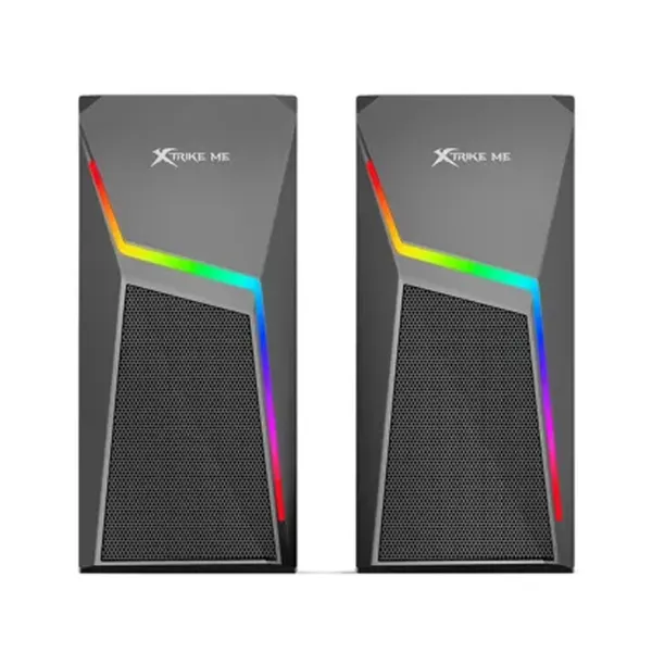Xtrike Me SK-503 2.0 RGB Bluetooth Gaming Speaker – Color: Black – View 2
