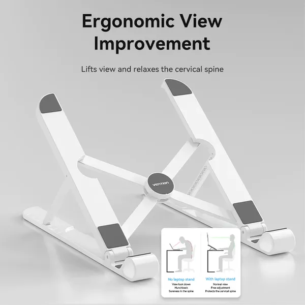 Vention KDNW0 Foldable 9 Gear Adjustment Laptop Stand – View 3
