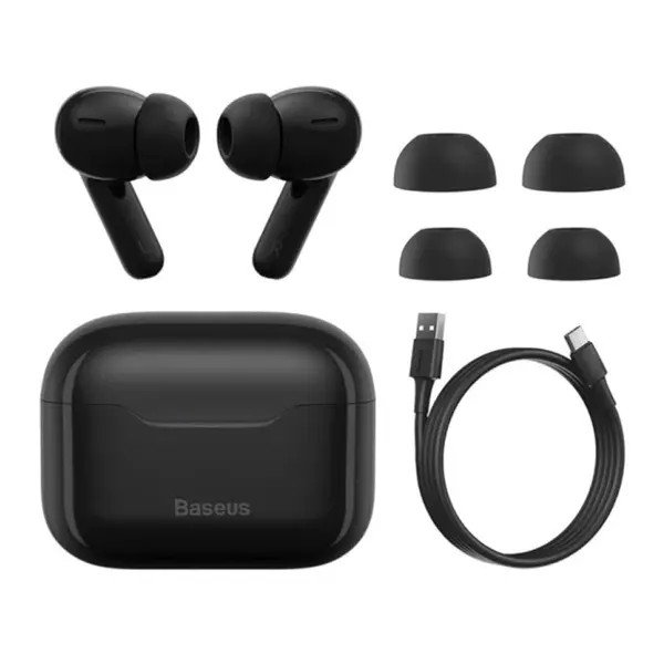 Baseus Bowie E17 True Wireless Earbuds With Dual Mic – Color: Black – View 4