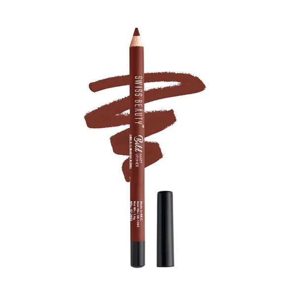 Swiss Beauty 06 Bold Matt Lipliner Cherry Brown – View 1