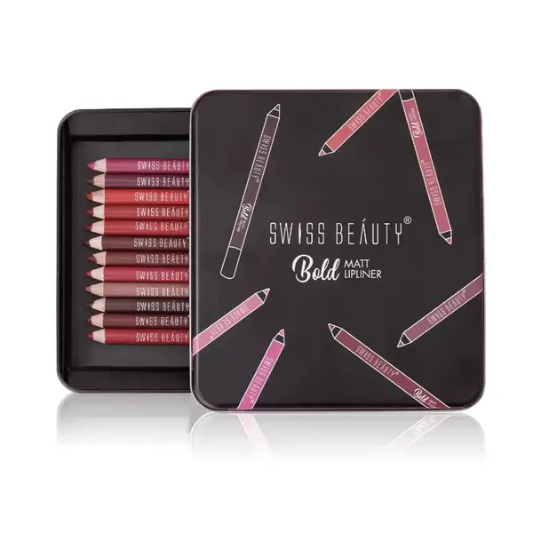 Swiss Beauty 06 Bold Matt Lipliner Cherry Brown – View 4