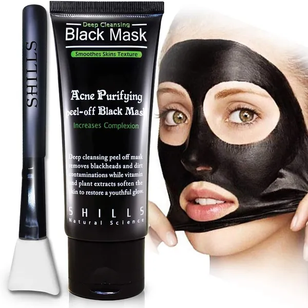 SHILLS Charcoal Purifying Peel Off Blackhead Removal Deep Pore Cleansing Face Mask – View 2