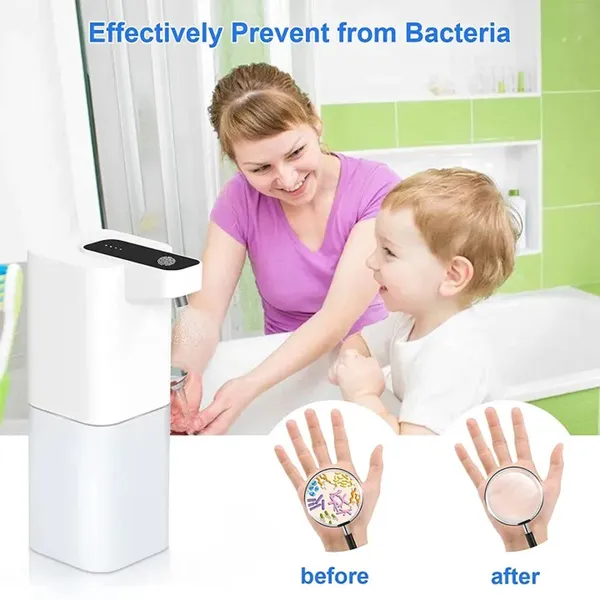 400Ml Capacity Automatic Infrared Hand Liquid Soap Dispenser Rechargeable – View 4