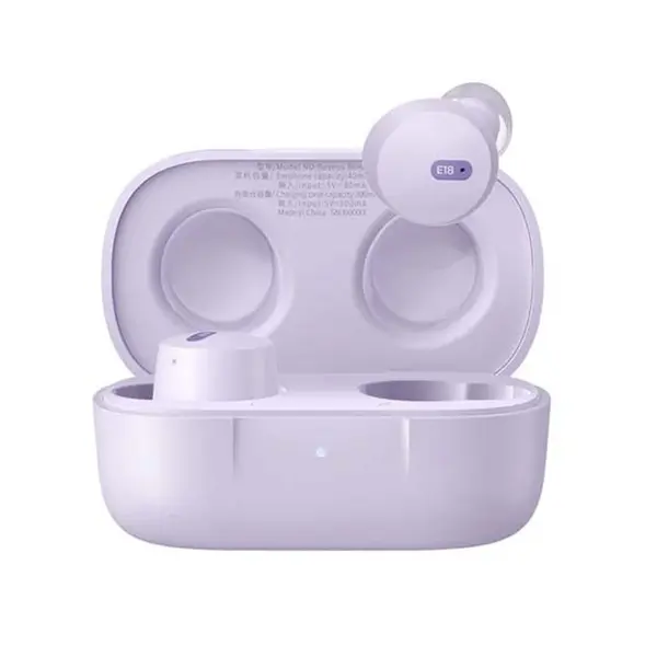 Baseus Bowie E18 True Wireless Bluetooth Earbuds – Color: Purple – View 1