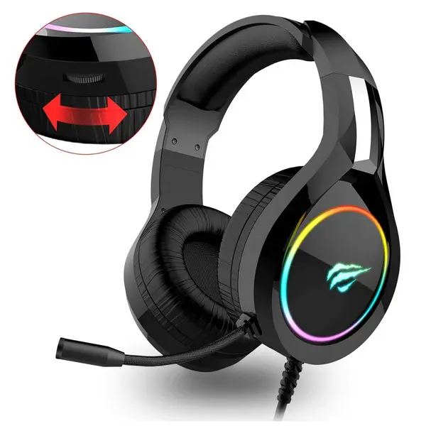 Havit Gamenote HV-H2232d RGB 3.5MM Wired Gaming Headphone – View 4
