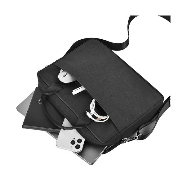 WIWU Minimalist 14 Inch Shoulder Strap Laptop Bag – Color: Black – View 3