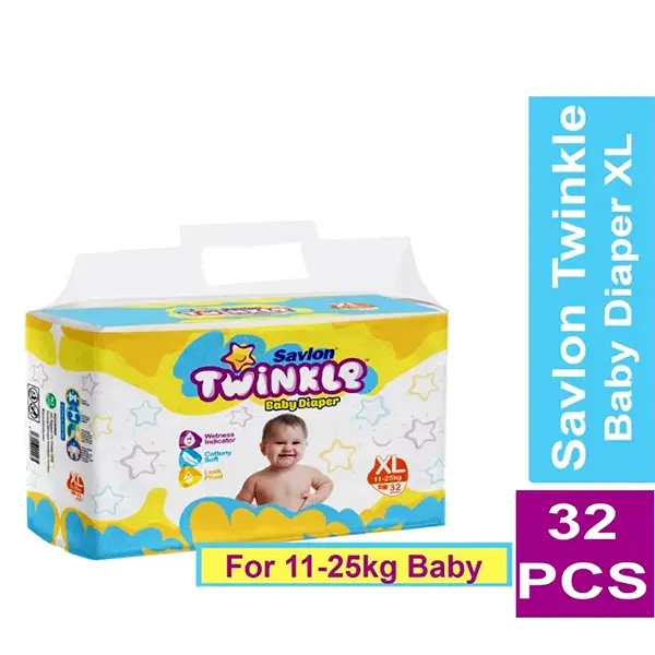 Twinkle Hypoallergenic & Rash-Free Belt System Baby Diaper – Quantity: 32 pcs – View 2