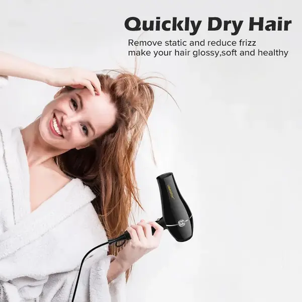 Ubeator UBT-8260 Six-speed Syling Tools For Salons-Household 2400W Hair Dryer – Color: Black – View 3