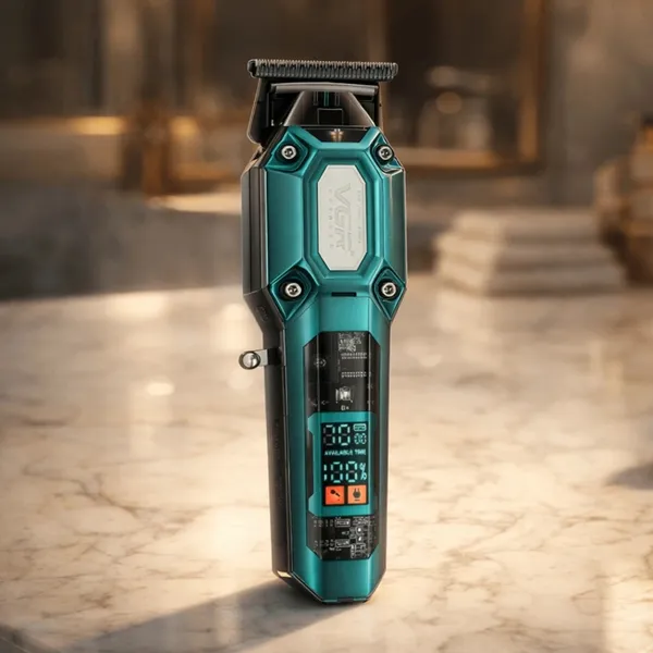 VGR V-900 Professional Hair & Beard Trimmer – Color: Green – View 4