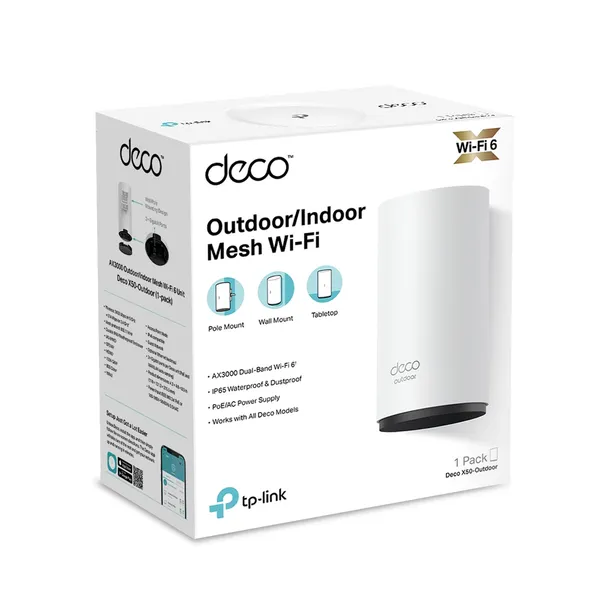 TP-Link Deco X50-Outdoor AX3000 Dual-Band Mesh Router – View 5