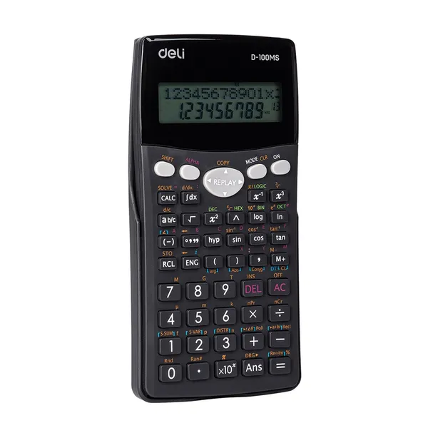 Deli ED-100MS Scientific Calculator 300 Functions – View 3