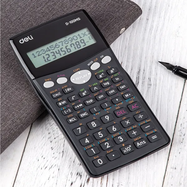 Deli ED-100MS Scientific Calculator 300 Functions – View 4