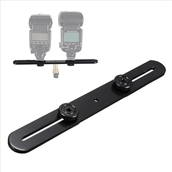 Dual Bracket Hot Bracket Mount Holder for Tripod Camera – View 3